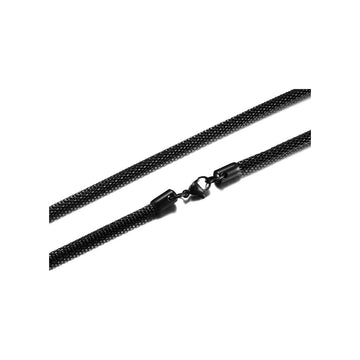 .8MM Snake Black Plated Chain .925 Sterling Silver Length  16"-20" Inches